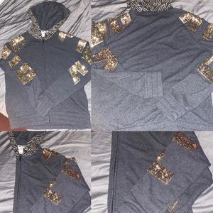 Supercute Pink bling jacket the lettering is gold.